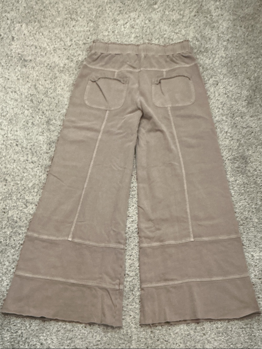 NWT Easel Wide-Leg Cargo Sweatpants ~ Mocha - Picture 9 of 9